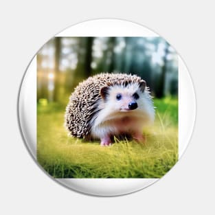 hedgehog in the forest Pin