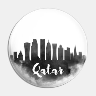 Qatar watercolor Pin