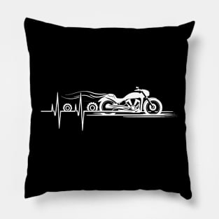 Sport Motorcycle Heartbeat Pillow