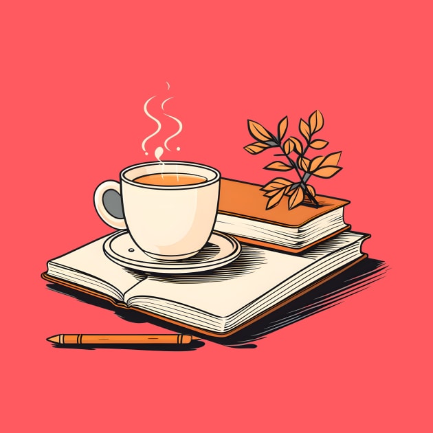 This charming mug combines two beloved pastimes - reading and sipping coffee. Crafted with care, it's the ideal vessel for cozying up with your favorite book and a steaming cup of your preferred brew. by CAFFEIN