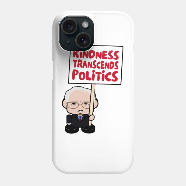 Mr. Berniebot POLTICO'BOT Toy Robot (Kindness Transcends Politics) Phone Case by Village Values