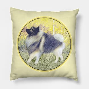 Keeshond in Aspen Pillow