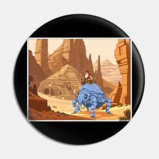 Desert Dwarf Adventurer Pin