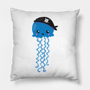 Pirate Jellyfish, Cute Jellyfish, Little Jellyfish Pillow