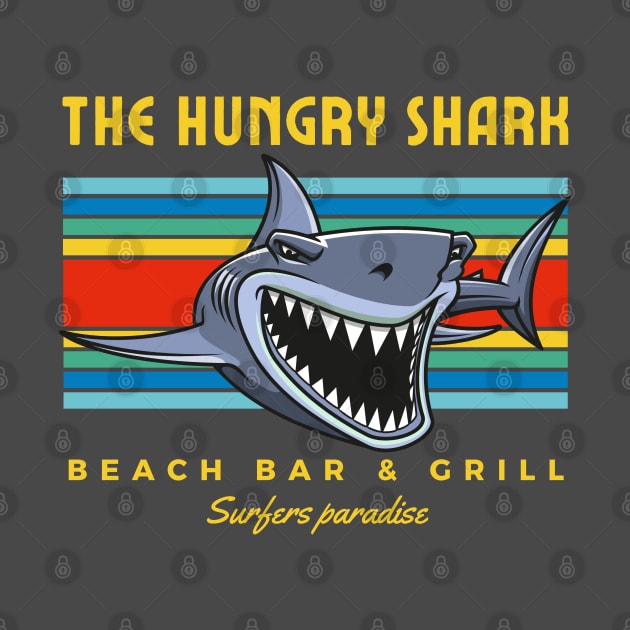 Hungry Shark, Great White Shark Beach Bar by Teessential