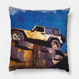 Jeep Wrangler offroading in Moab Pillow