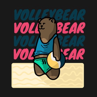 Adorable Bear Playing Volleyball T-Shirt