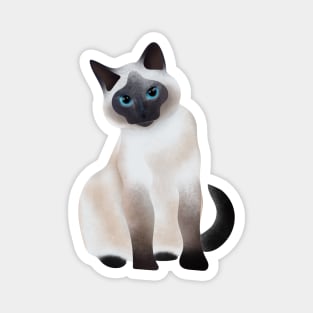 Siamese cat with blue eyes Magnet