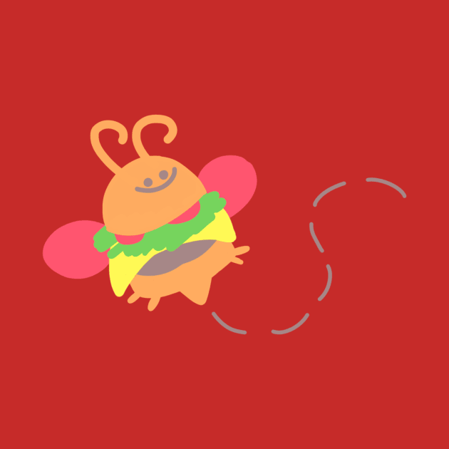Burger Bee by Jossly_Draws