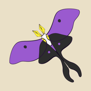 Nonbinary Pride Moth T-Shirt