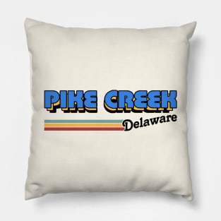 Pike Creek, Delaware / / Retro Styled Design Pillow