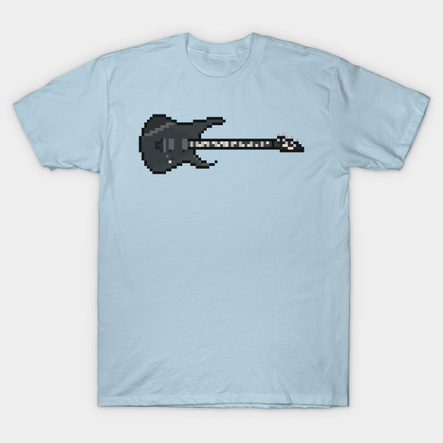 Discover Pixel Black Ape-X 7-String Guitar - Music - T-Shirt