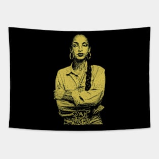 YELLOW SADE ADU80s vintage Tapestry