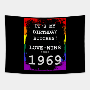 1969 Birthday Gay LGBT Coming Out Tapestry