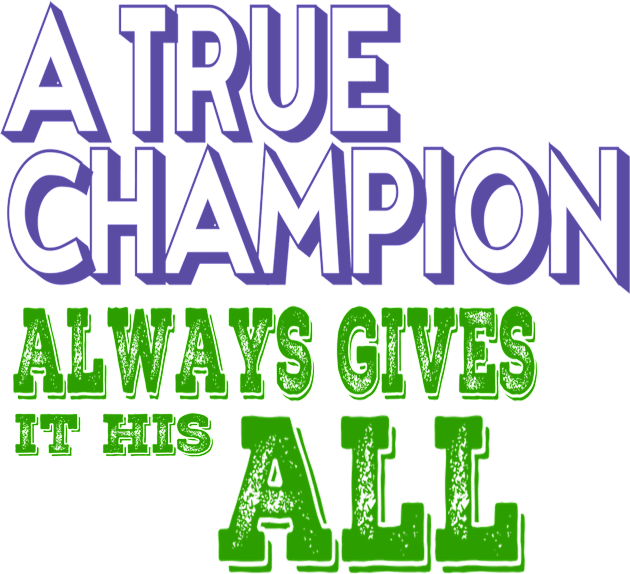 A true CHAMPION Motivational quote Kids T-Shirt by Super-TS