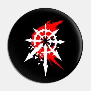 BLOOD STAR OF CHAOS white Pin