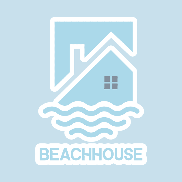 Abstract Wave And House Home Logo Design. Creative Modern Beach property logo design. by AlviStudio