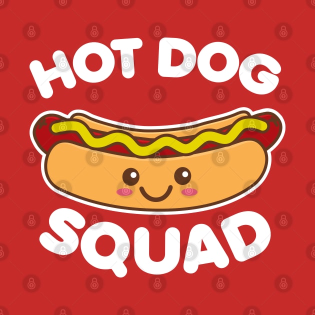 Hot Dog Squad Cute Kawaii Design by DetourShirts