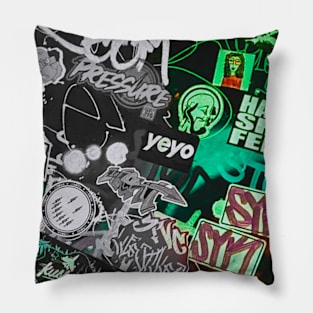 Street Art NYC Urban Style Pillow