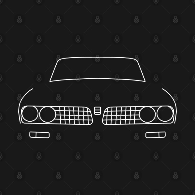 Triumph Dolomite Sprint outline graphic (white) by soitwouldseem