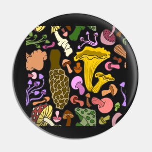 Warm Mushrooms Pin