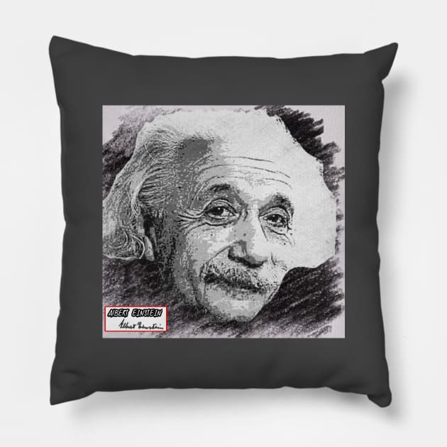 Albert einstein Pillow by martastudio