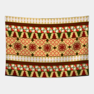 Nordic Sweater - Gilded Traditions - Minimalist Colorful Holidays Tapestry