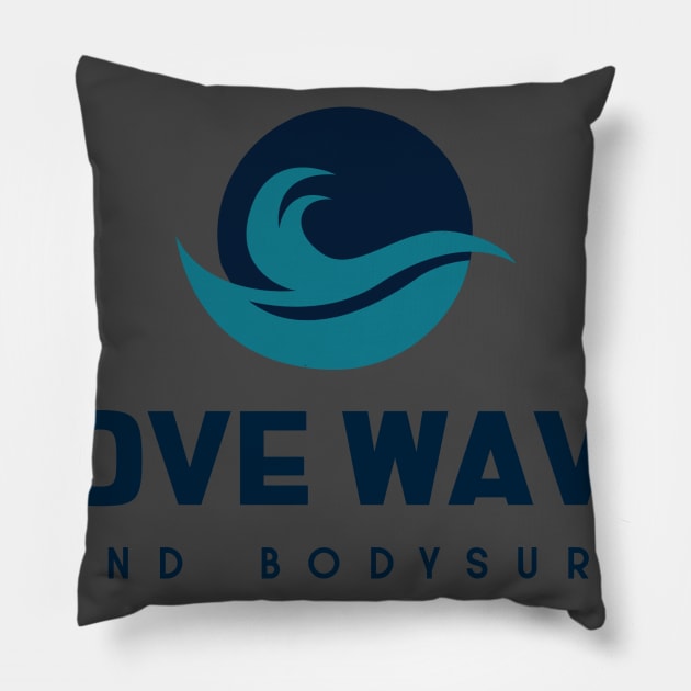 bodysurf and waves 2 Pillow by bodyinsurf