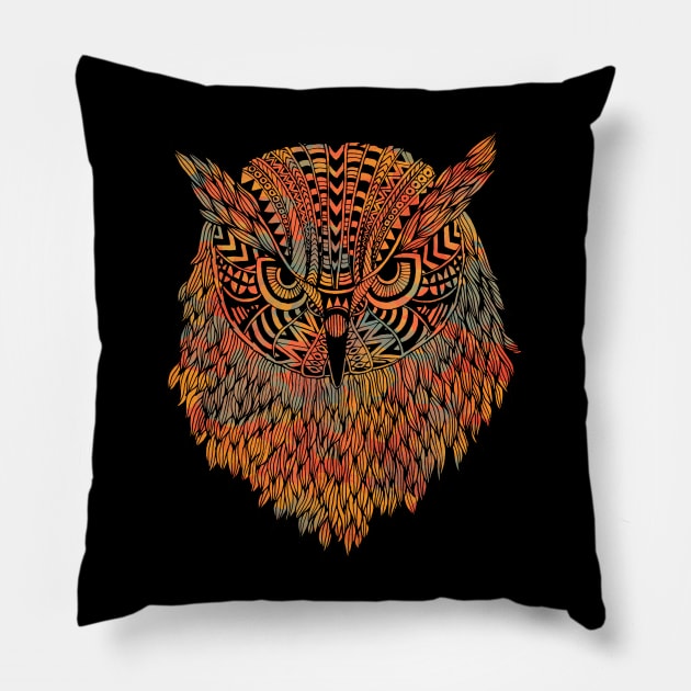 Owl (Wise) Pillow by normanduenas