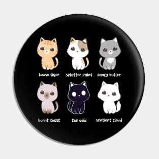 Cat Names - House Crew Pin