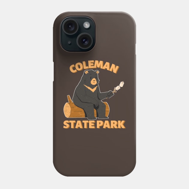 Coleman State Park Camping Bear Phone Case by Caring is Cool