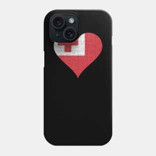 Togan Jigsaw Puzzle Heart Design - Gift for Togan With Tonga Roots Phone Case