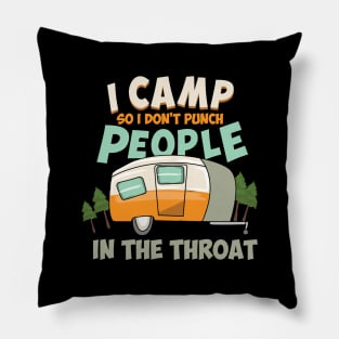 Camping Lover Camper Caravan Camp Campsite Gift Pillow