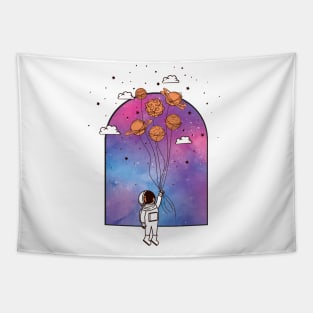 Floating Astronaut Tapestry