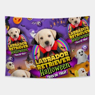 Labrador Retriever Puppy Halloween Costume Tapestry