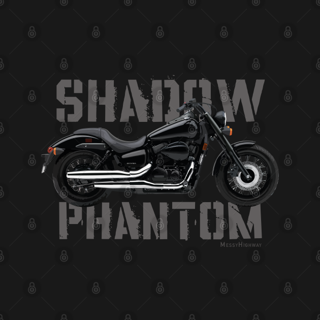 Honda Shadow Phantom 19 black, s - Honda Motorcycles - Long Sleeve T ...