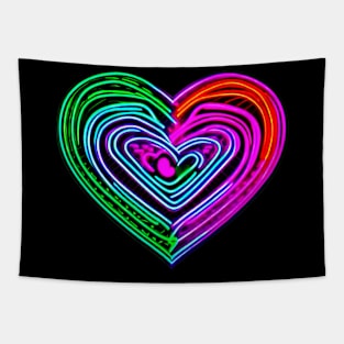 Glow Heart Tapestry