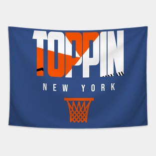 Toppin New York Basketball Warmup Tapestry