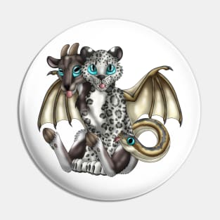 Chimera Cubs: Snow Leopard Pin