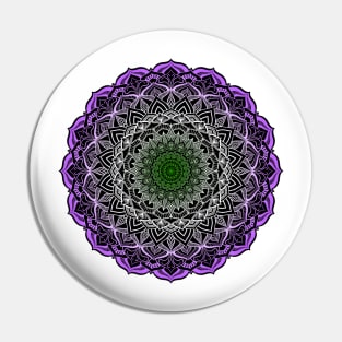 Genderqueer Pride Mandala Pin