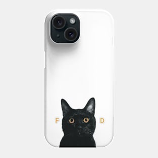 Cat loves FOOD Phone Case