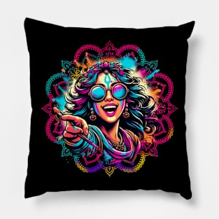 T shirt for Happy Holi festival celebration 05 Pillow