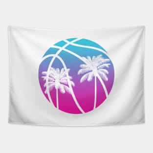 Miami Vice Basketball - White Tapestry