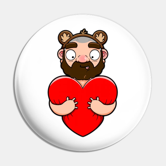 Bear Hug Pin by LoveBurty