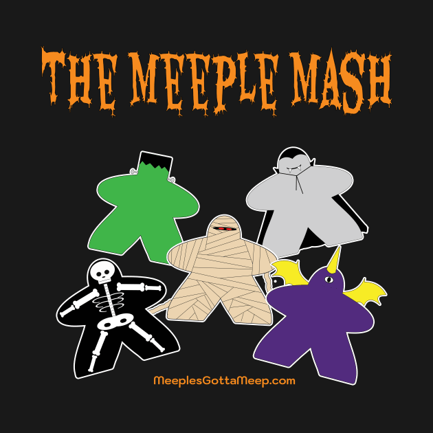 Meeple Mash, black by MeeplesGottaMeep