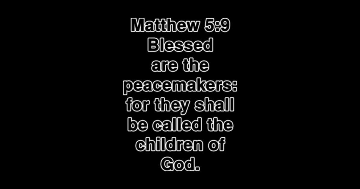 Matthew 5 9 King James Version KJV Bible Verse Typography Matthew 5 matthew-5-6-blessed-are-they-youtube