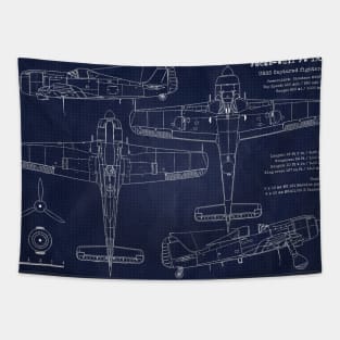 Focke-Wulf Fw190 Captured Aircraft Tapestry