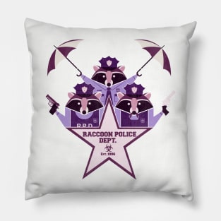 Raccoon Police Dept Pillow