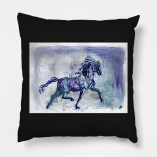 Purple Rain Horse Pillow