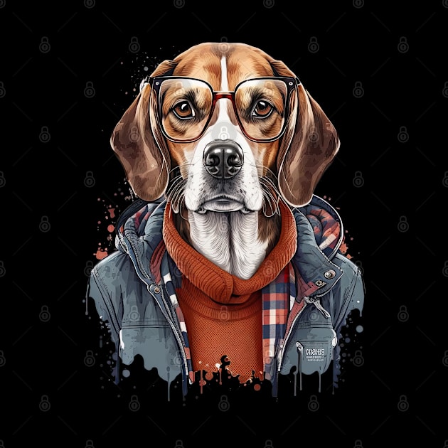 Hipster Beagle by JayD World